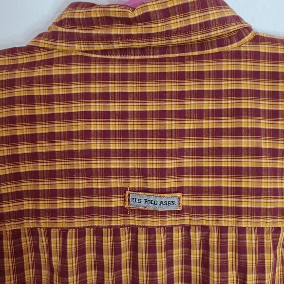 US Polo Assn Mens Shirt XXL Button Up Long Sleeve Pocket Cotton - Picture 6 of 10